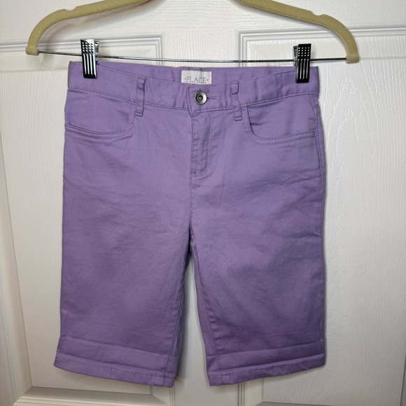 Children’s Place Girl’s Lilac Purple Bermuda Shorts Adjustable Waist Size 10 NWT - Picture 1 of 7